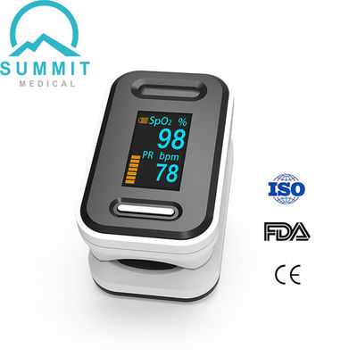 TÜV CE ISO FDA Parmak Ucu Pulse Oksimetre Dalga Formu Parametresi Siyah Beyaz