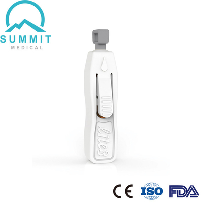 Vitro Diagnostics için Tek Kullanımlık Otomatik Güvenlik Lansetleri 21G 2.4mm Pembe 100/Kutu