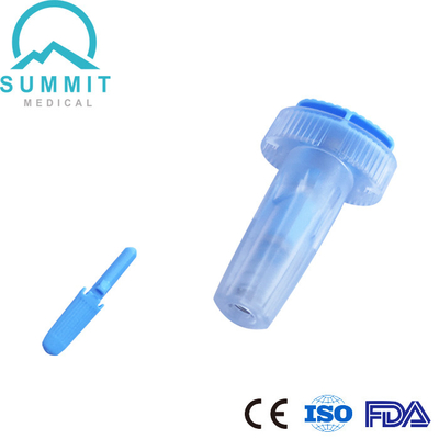 Kan Şekeri Testi için Steril Basmalı Düğme Lancet 28G 1.6mm