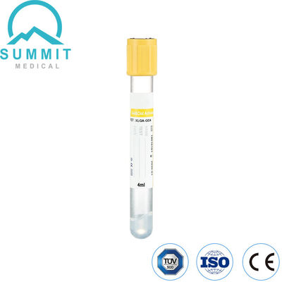 Kan toplama için sarı üst gel ve pıhtı aktivatörü tüpü 4ml