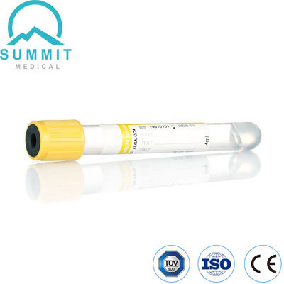 Kan toplama için sarı üst gel ve pıhtı aktivatörü tüpü 4ml