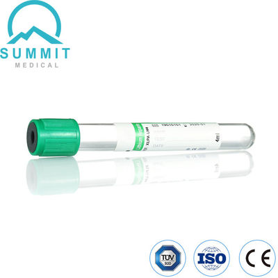 Sodyum Heparin veya Lityum Heparin Katkılı Yeşil Üst Kan Tüpü, 4ml