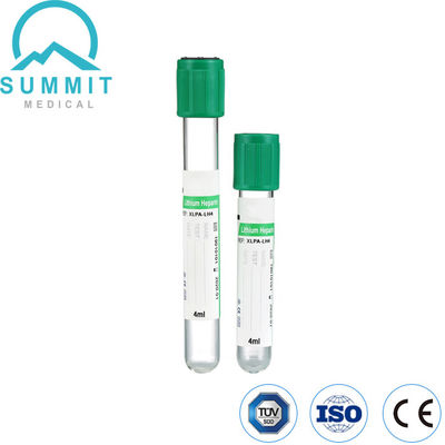 Sodyum Heparin veya Lityum Heparin Katkılı Yeşil Üst Kan Tüpü, 4ml