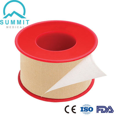 Pamuklu Kumaş 50mm Mikro Gözenekli Tan Cerrahi Bant Plastik Makara