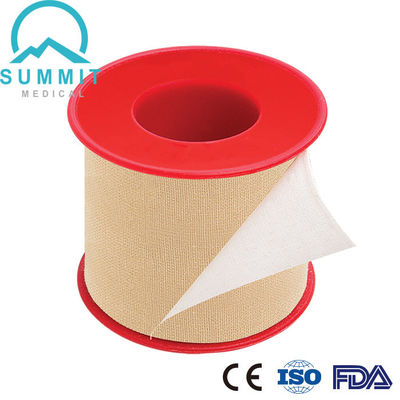 Pamuklu Kumaş 50mm Mikro Gözenekli Tan Cerrahi Bant Plastik Makara