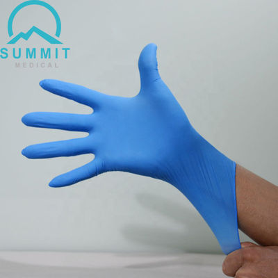 ASTM D6319 Dokulu 4 Mil Nitril Tek Kullanımlık Muayene Eldiveni