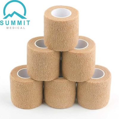 Tan Renkli Nonwoven Kendinden Yapışkanlı Bandaj Sargısı 2 İnç X 5 Yards