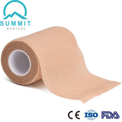 4 İnç X 5 Yards Tan Elastik Yapışkanlı Bandaj NonWoven Kendinden Yapışkanlı