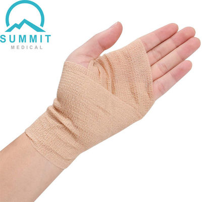 4 İnç X 5 Yards Tan Elastik Yapışkanlı Bandaj NonWoven Kendinden Yapışkanlı
