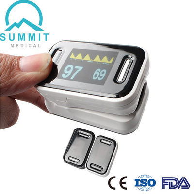 TÜV CE ISO FDA Parmak Ucu Pulse Oksimetre Dalga Formu Parametresi Siyah Beyaz