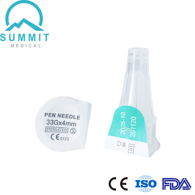 Çoğu Diyabet Kalemiyle Uyumlu Ağrısız İnsülin Kalemi İğneleri 0.20 x 4mm (33G x 4mm)