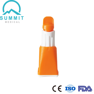 Çoklu Derinlik Ayarları Ayarlanabilir Güvenlik Kan Lancet 28G 1.3mm/1.8mm/2.3mm Turuncu