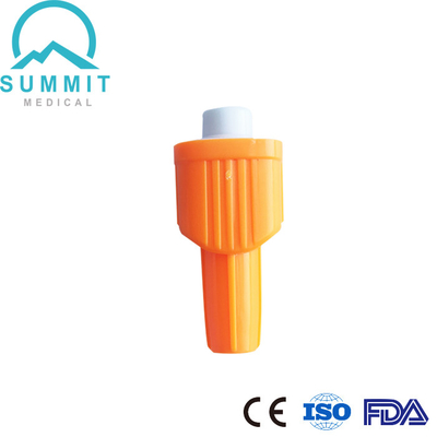 Üst Basmalı Düğme Aktivasyonu ile Steril Güvenlikli Lansetler 28 Ayar, 1.8mm Derinlik