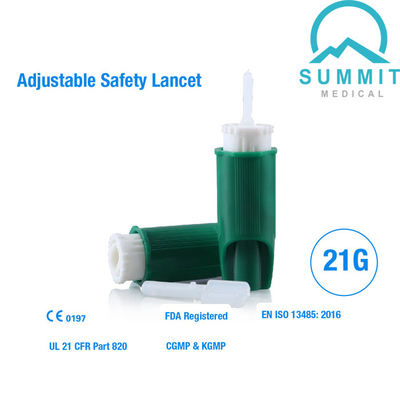 Ayarlanabilir Emniyetli Lanset 23G Roche Accu-Chek Safe-T-Pro Plus Lanset'e Benzer