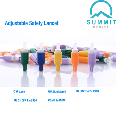 Ayarlanabilir Emniyetli Lanset 23G Roche Accu-Chek Safe-T-Pro Plus Lanset'e Benzer