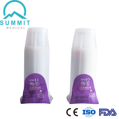 Pasif Çift Uçlu Korumalı Emniyet Kalemi İğnesi 31G 5mm Mor